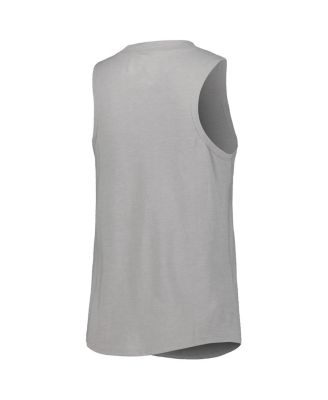 Women's Heather Black, Heather Gray Chicago White Sox Wordmark Meter Muscle Tank Top and Pants Sleep Set