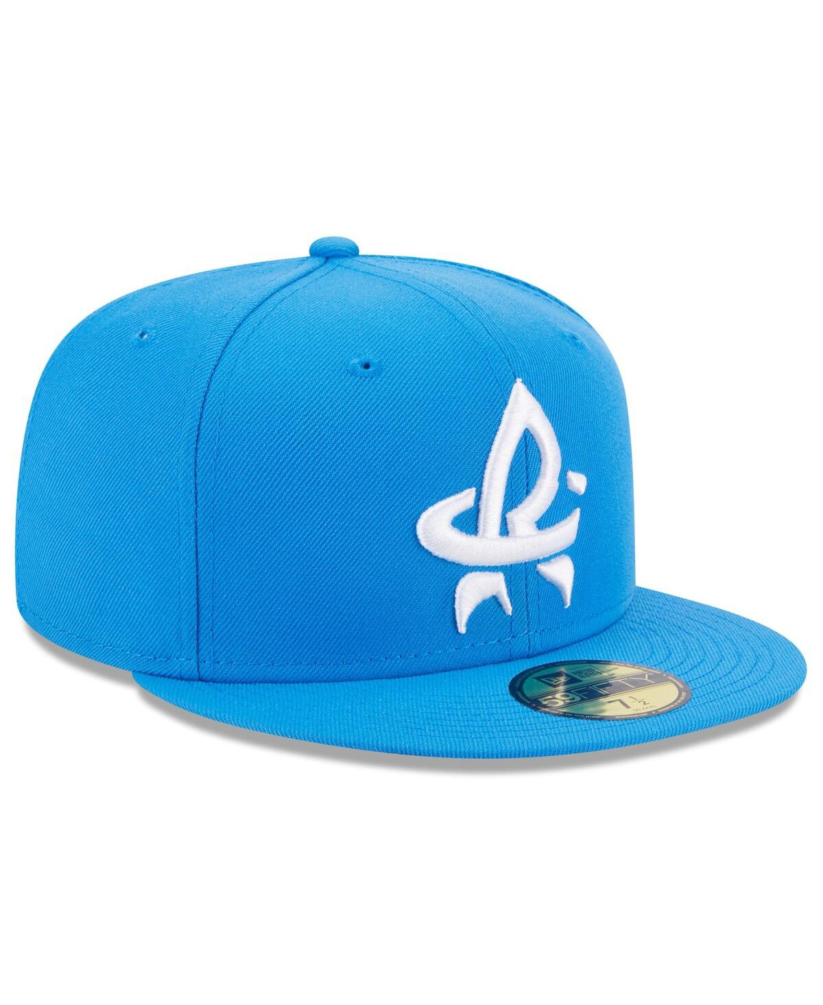 NEW ERA MEN'S NEW ERA BLUE ROCKET CITY TRASH PANDAS AUTHENTIC COLLECTION ALTERNATE LOGO 59FIFTY FITTED HAT 
