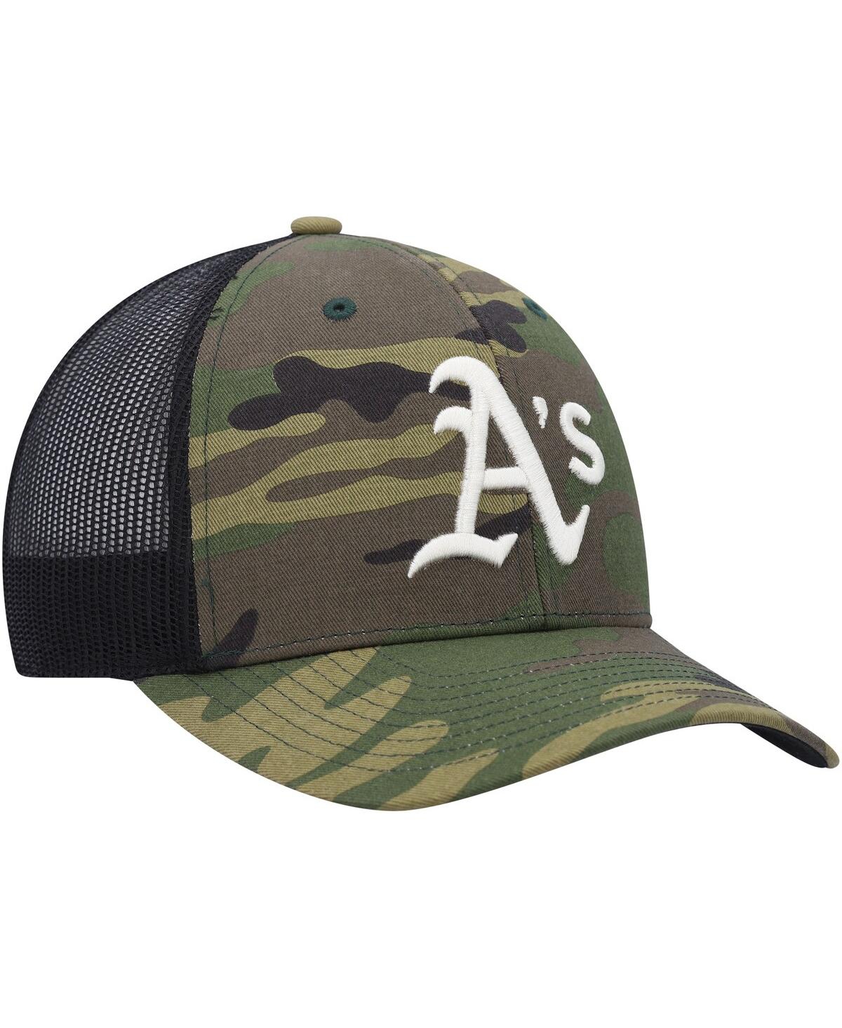 Men's '47 BrandOakland Athletics Trucker Snapback Hat - Camo
