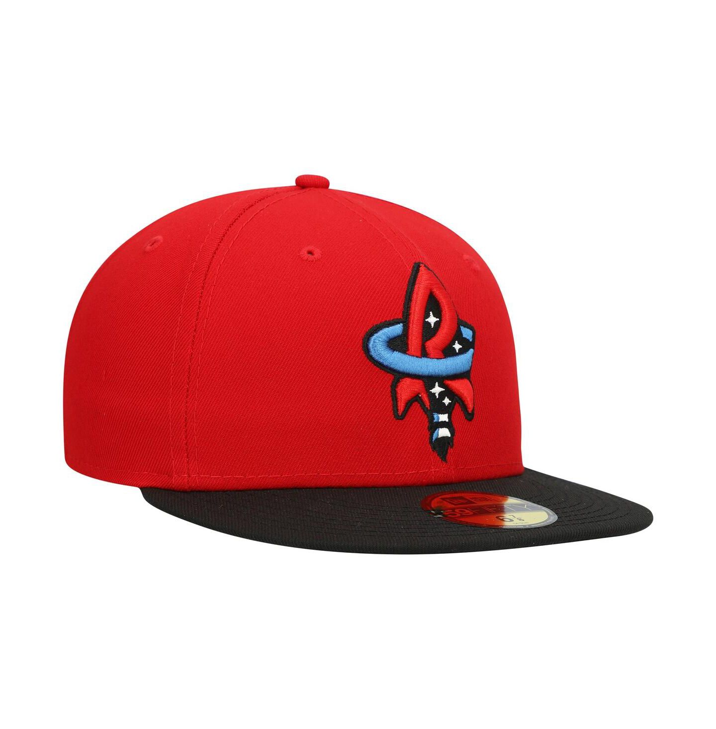 Мужская кепка New Era Red Rocket City Trash Pandas Authentic Collection Team Alternate 59FIFTY Fitted Hat — фото 4