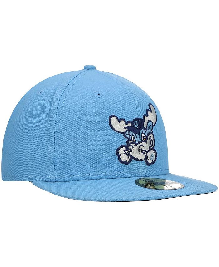 New Era Men's Light Blue Wilmington Blue Rocks Authentic Collection