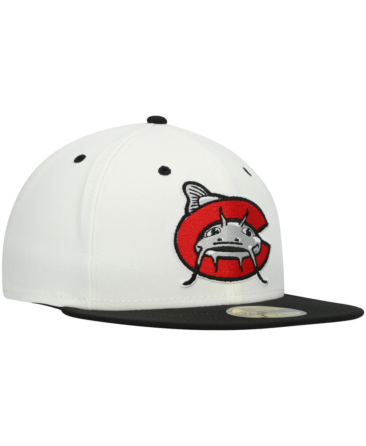 Men's New EraCarolina Mudcats Authentic Collection Team Alternate 59FIFTY Fitted Hat - White