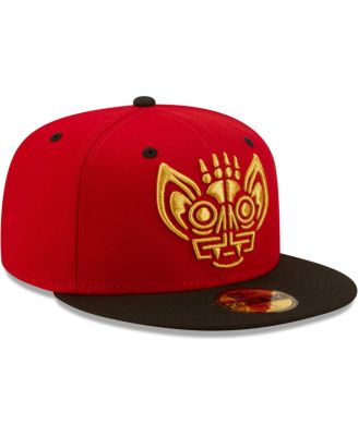 Men's Red, Black Murcielagos de Louisville Copa De La Diversion 59FIFTY Fitted Hat