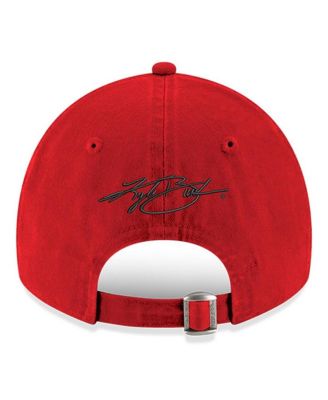 Men's Scarlet Kyle Busch 9TWENTY Side Patch Adjustable Hat