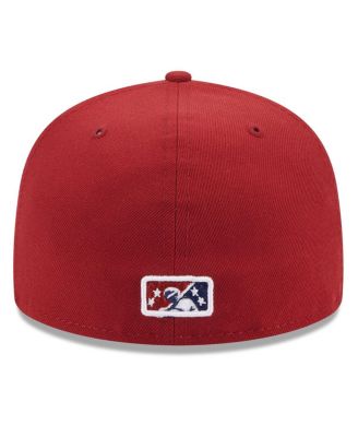 Men's Red Lehigh Valley IronPigs Authentic Collection Alternate Logo 59FIFTY Fitted Hat