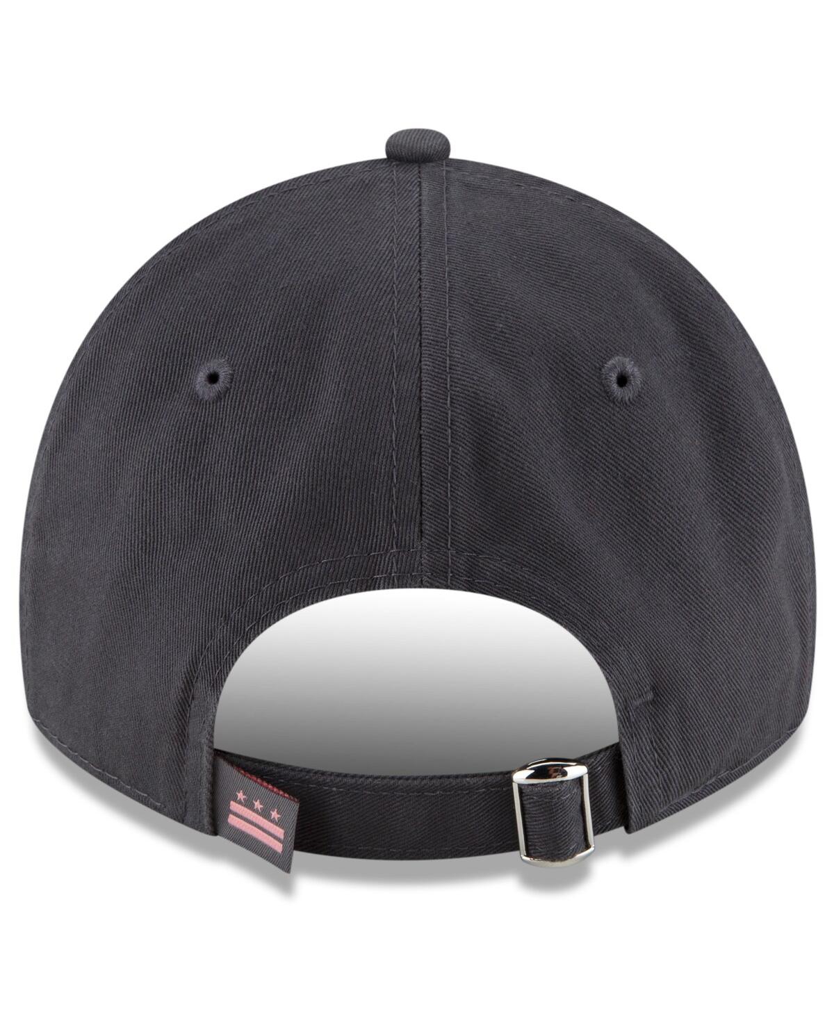 Shop New Era Men's  Graphite Washington Nationals City Connect 9twenty Adjustable Hat