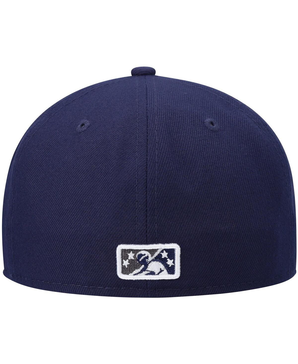 Men's New EraStockton Ports Authentic Collection Team Alternate 59FIFTY Fitted Hat - Navy