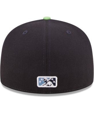 Men's Navy Hillsboro Hops Authentic Collection 59FIFTY Fitted Hat