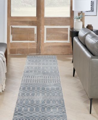 Astra Machine Washable ASW10 2'2" x 10' Runner Area Rug