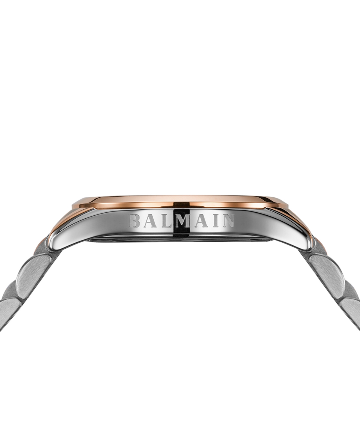 Shop Balmain Women's Swiss Classic R Diamond Accent Two-tone Stainless Steel Bracelet Watch 34mm In Silver,pink
