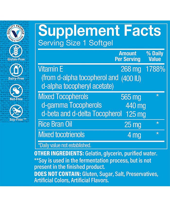 The Vitamin Shoppe High Gamma Vitamin E Supports Immune