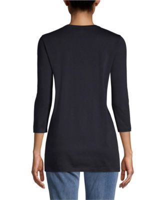 Women's Tall 3/4 Sleeve Cotton Supima Tunic