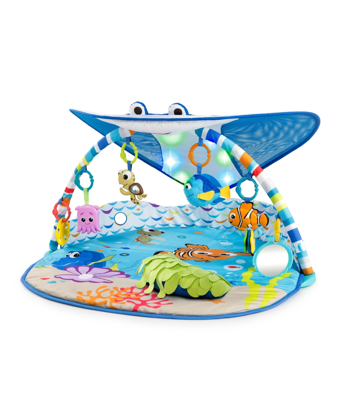 Disney Baby Baby Finding Nemo Mr. Ray Ocean Lights And Music Gym In Blue