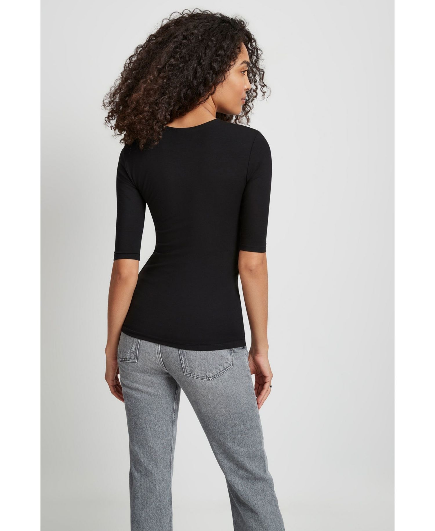 Women's Frankie Rounded-Neck Stretch Jersey Top