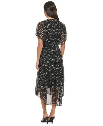 Dkny flutter sleeve dress top