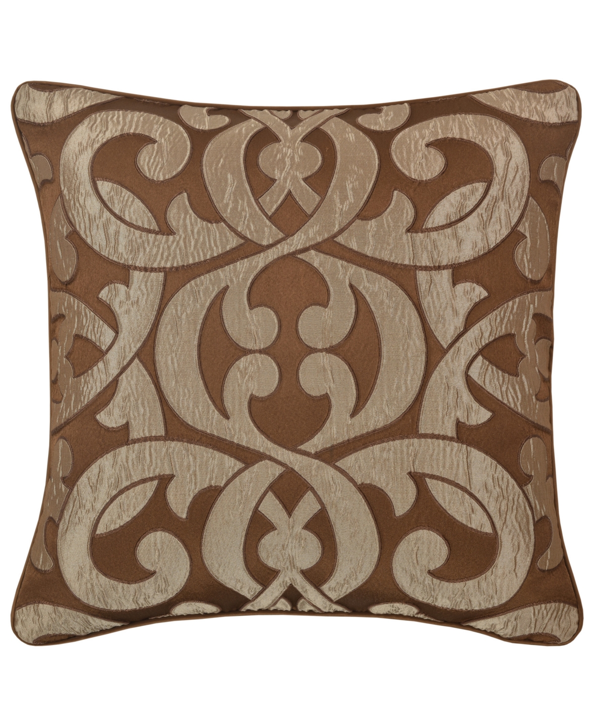 J Queen New York La Boheme Square Decorative Pillow, 20" X 20" In Copper