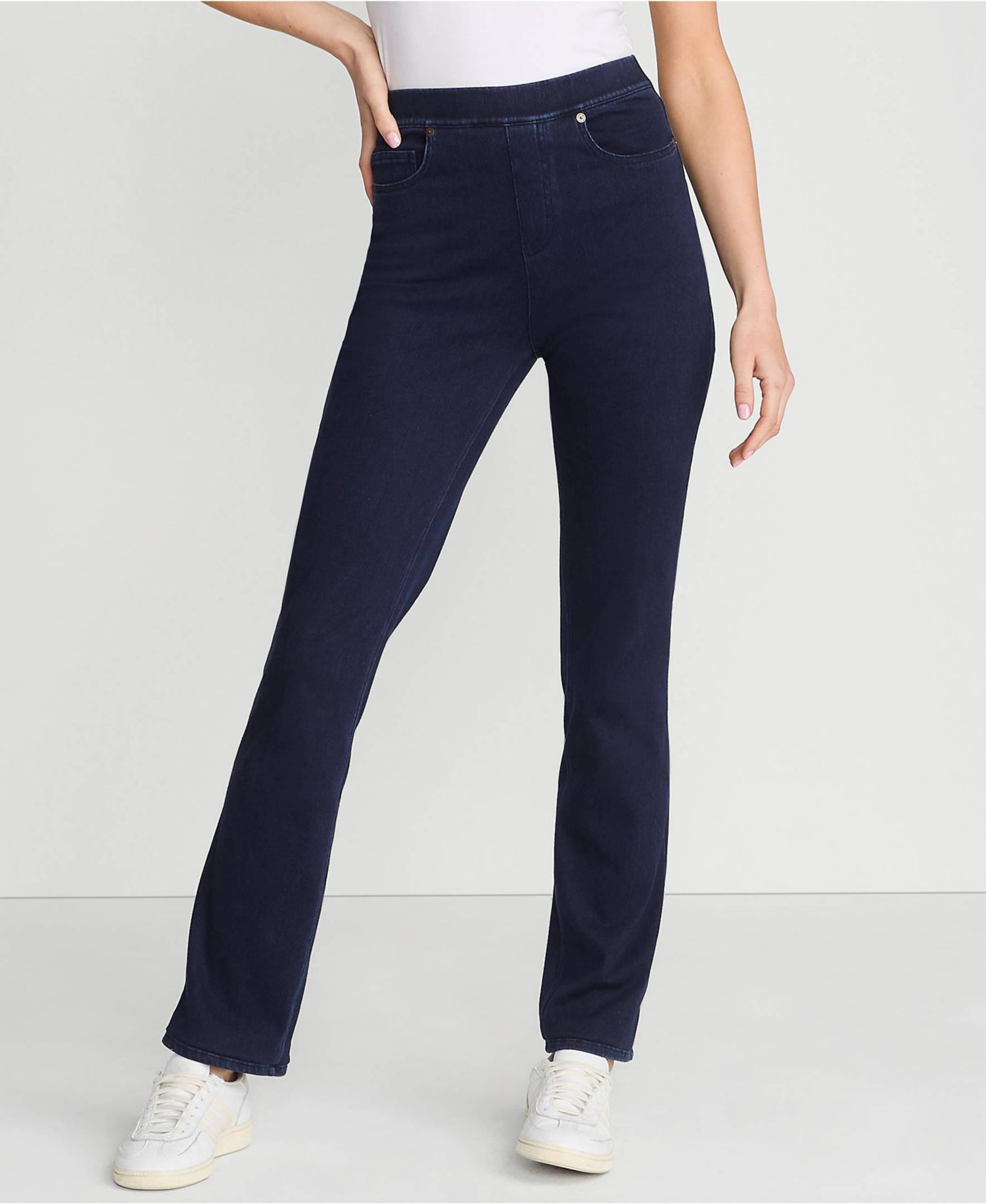 Women's Tall Starfish High Rise Knit Denim Straight Jeans