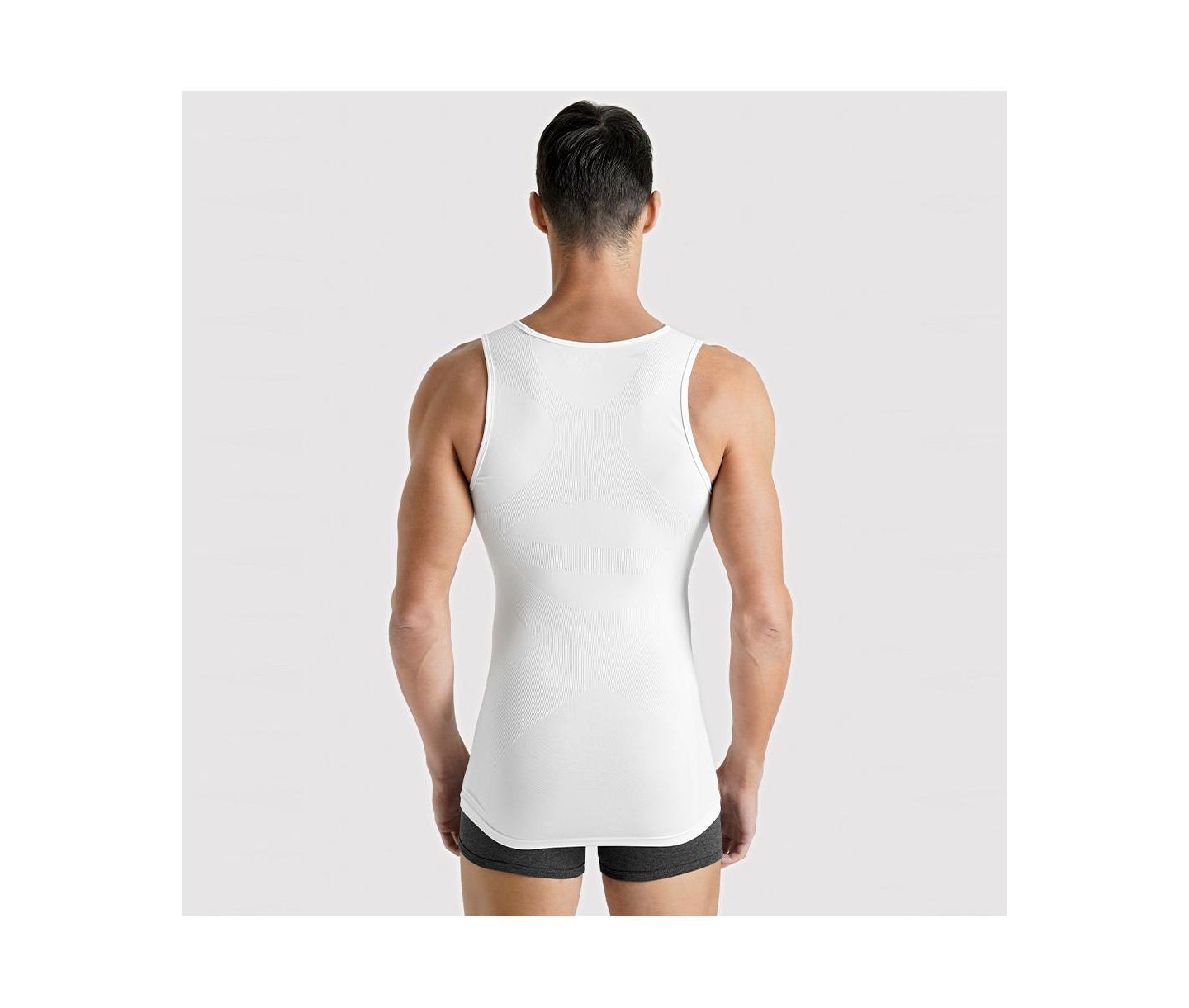 Мужской топ Rounderbum Basic Light Compression Tank Top, цвет: Белый — фото 2