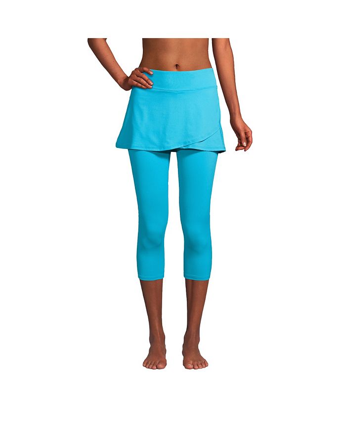 Lands' End Women's High Waisted Modest Swim Leggings with UPF 50 Sun  Protection - Macy's