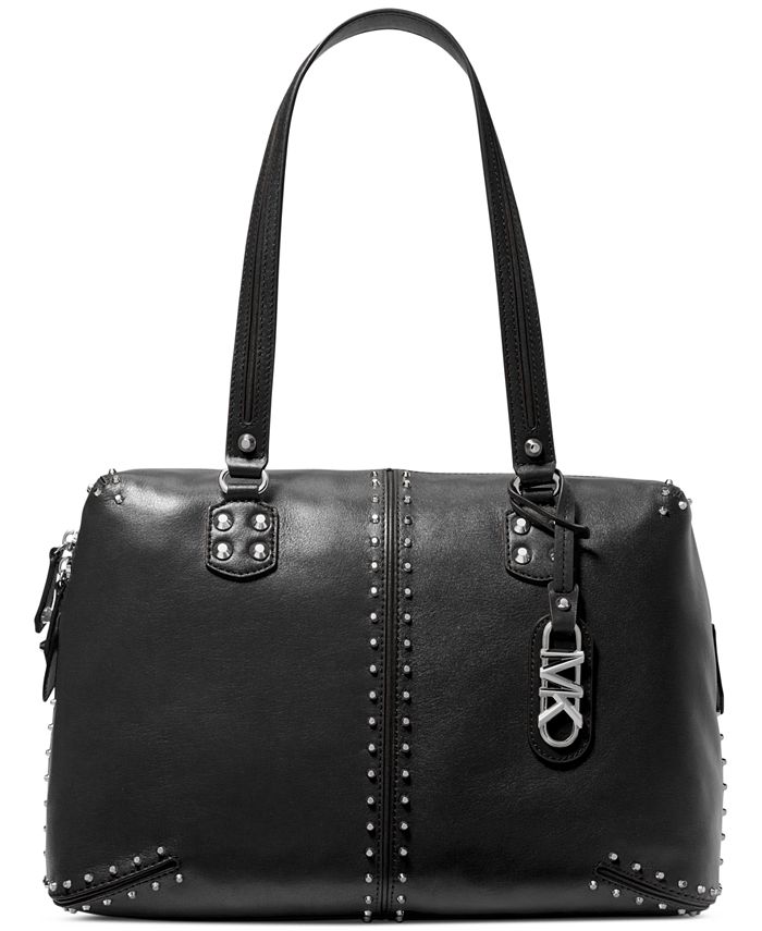 Michael Kors Astor Medium Studded Leather Shoulder Tote Macy's