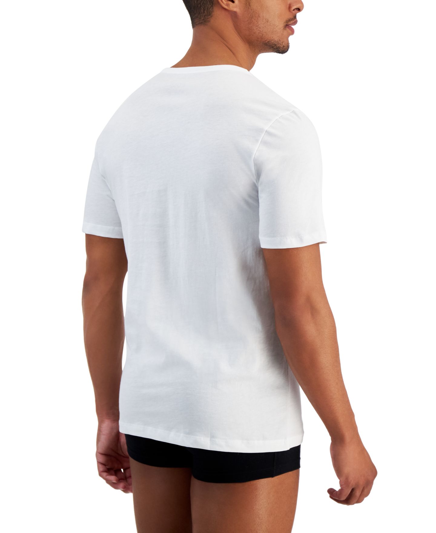 Мужские футболки Hugo Boss 5-Pack Authentic Crew Neck Cotton T-Shirts, цвет: Белый — фото 2
