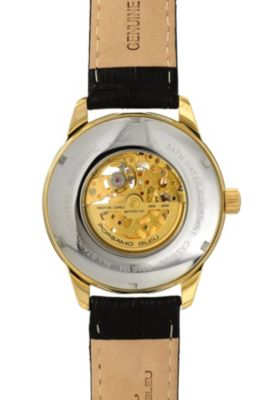 Men's Cassius Automatic Genuine Leather Band Watch 801BCAL