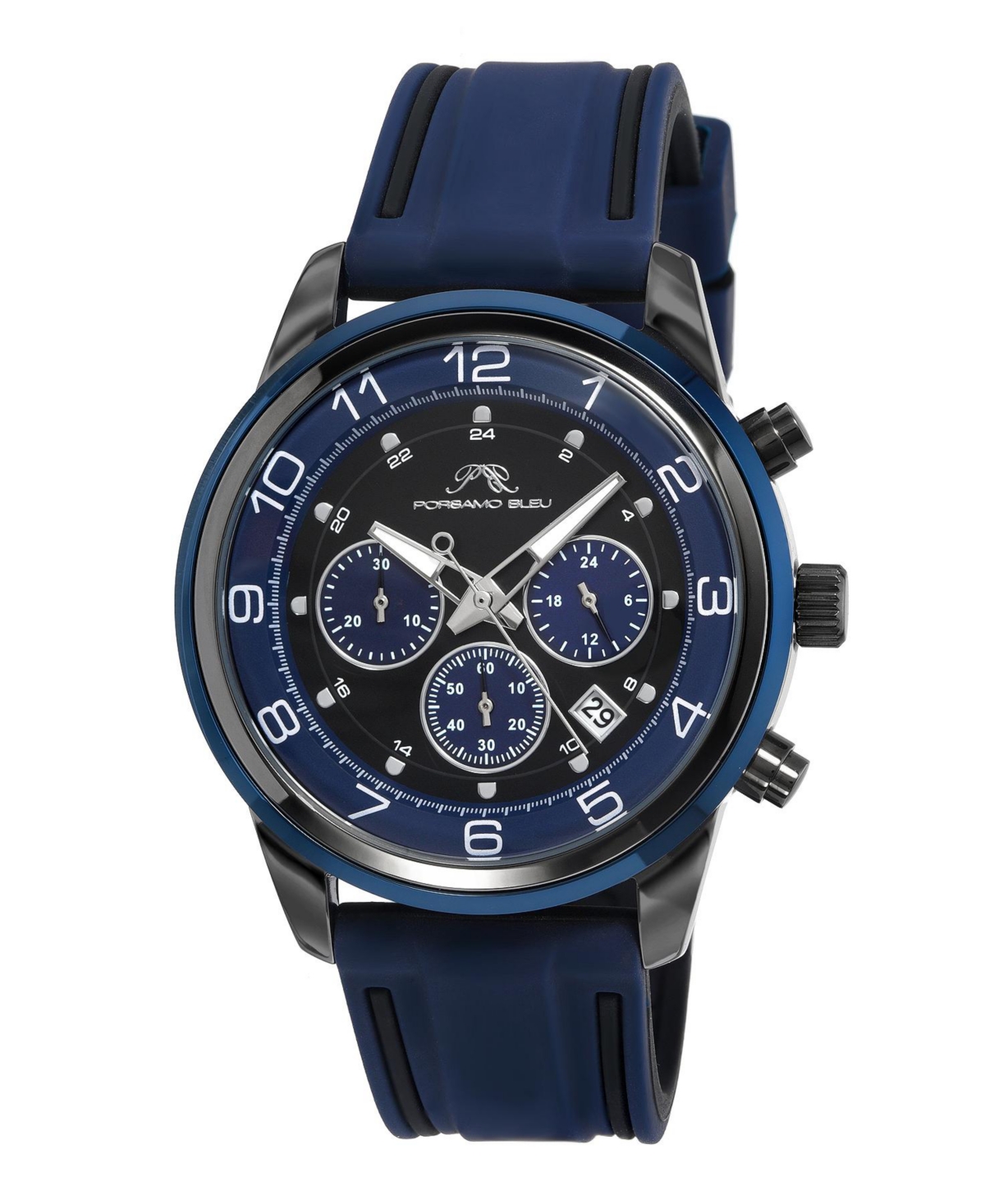 Men's Arthur Silicone Strap Watch 1092CARR - Blue