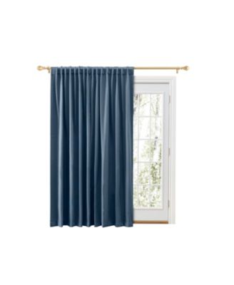 Grand Pointe Rod Pocket Patio Curtain Panel w/Back Tabs & Wand 110"W x 84"L