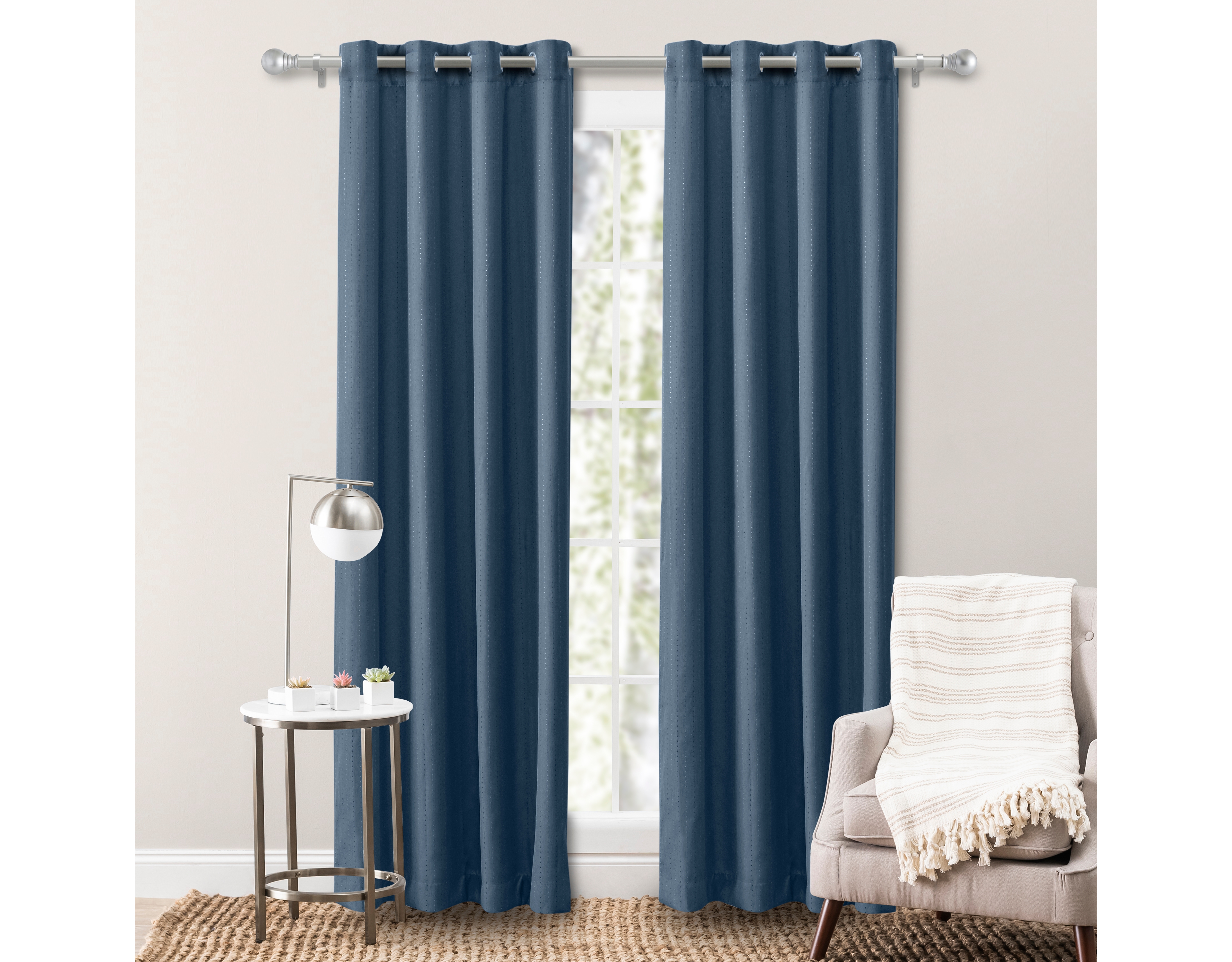 Ricardo Grand Pointe Grommet Panel Curtain 54"W x 84"L