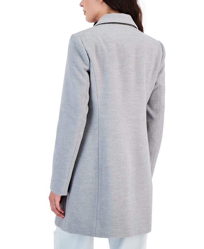 Maralyn & Me Juniors' Long-Sleeve Reefer Coat, Created for Macy's - Macy's