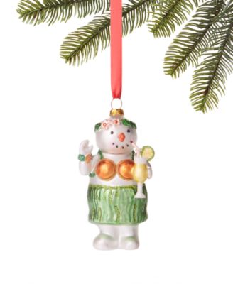 Holiday Lane - Hawaii Hula Snowman Ornament