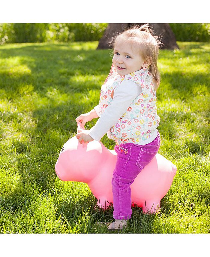 Farm Hoppers Inflatable Bouncing Pink Pig & Reviews All Toys Macy's