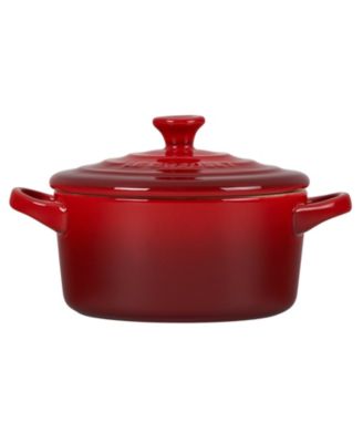 Stoneware 8 oz. Mini Round Cocotte with Lid