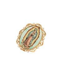 Enamel Our Lady of Guadalupe Oval Pin