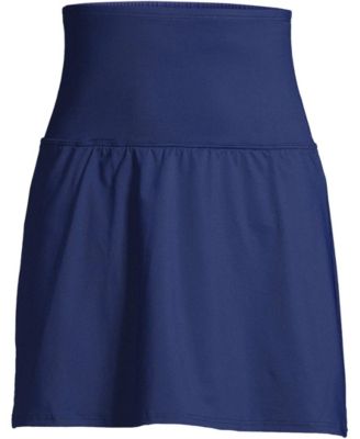 Women's Tummy Control Ultra High Waisted Modest Swim Skirt Swim Bottoms