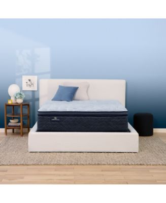 Serta Perfect Sleeper Blue Lagoon Night 14 Plush Pillow Top Mattress Queen Macy s