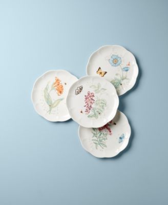 Butterfly Meadow Accent Plates, Set of 4