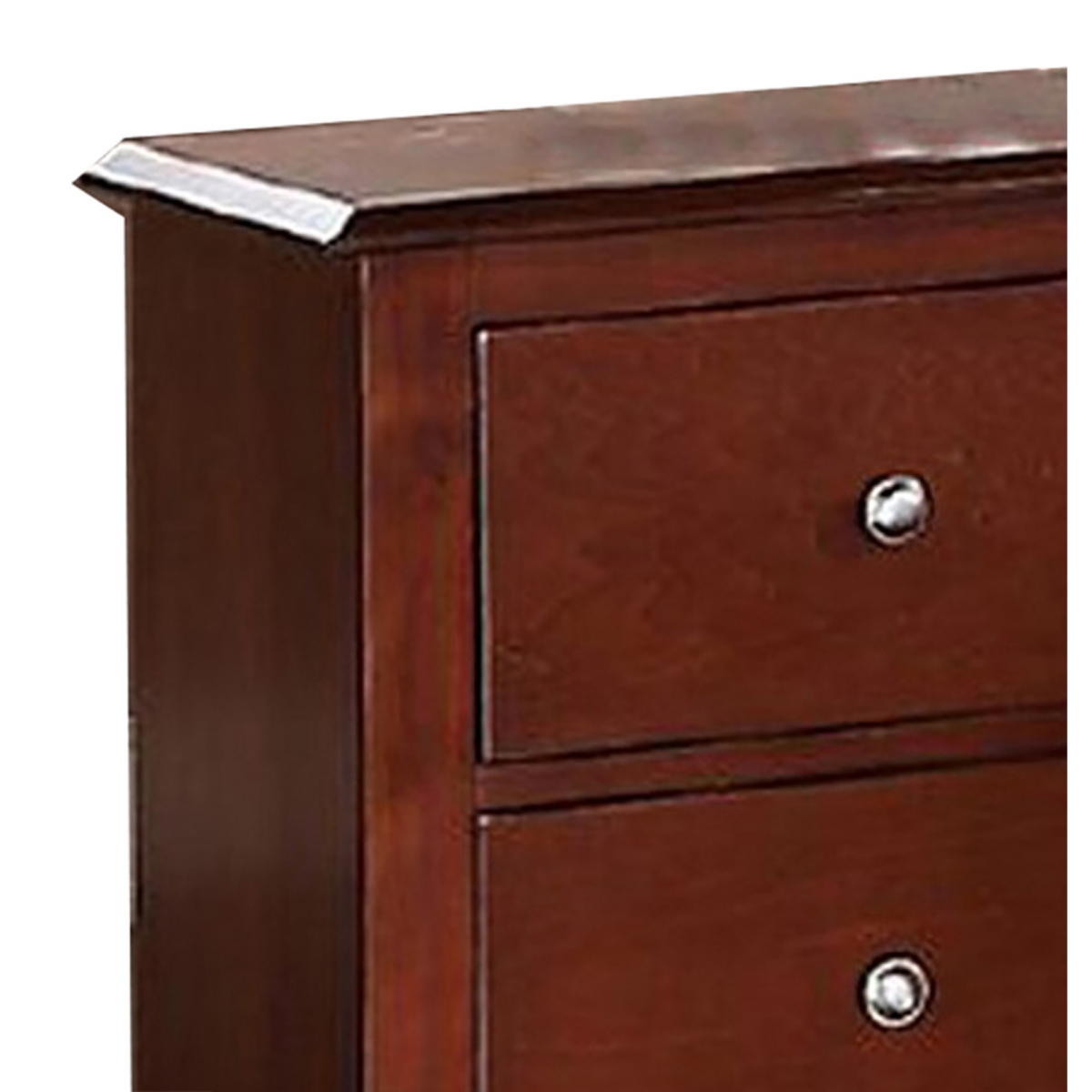 Streamdale Furniture Selma Nightstand With 2 Drawers Storage Finish - Brown