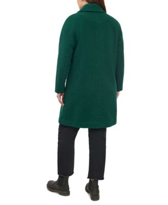 BCBGeneration Women's Plus Size Double-Breasted Bouclé Walker Coat