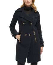 Guess black on sale coat womens