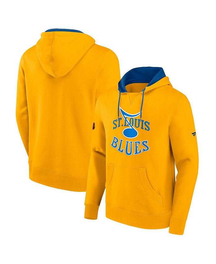 Men's Fanatics Branded Blue St. Louis Blues Make The Play Pullover Hoodie