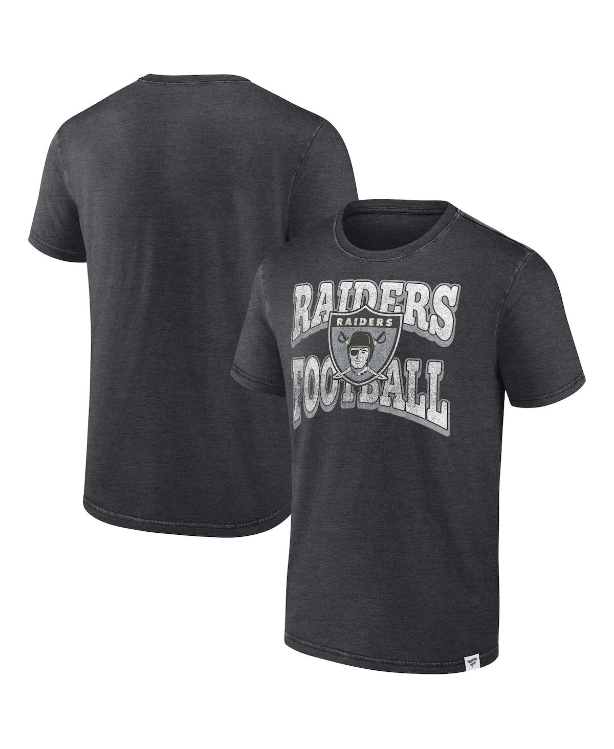 Fanatics Men's  Heather Charcoal Las Vegas Raiders Force Out T-shirt