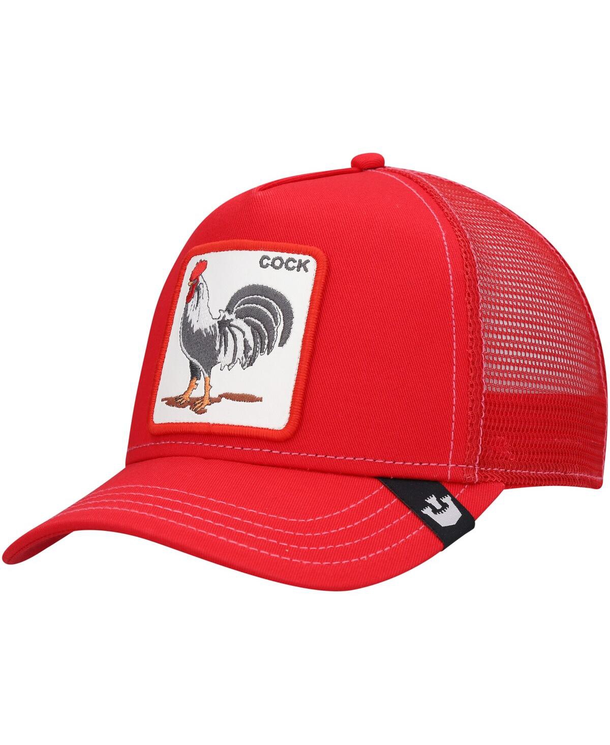 Goorin Bros Red Cock Trucker Cap In Red