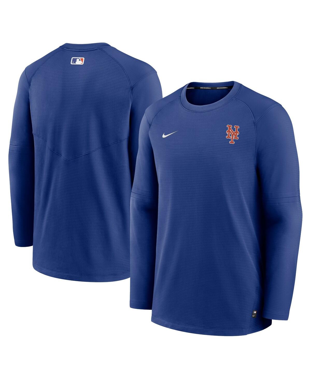 Men's NikeNew York Mets Authentic Collection Logo Performance Long Sleeve T-shirt - Royal