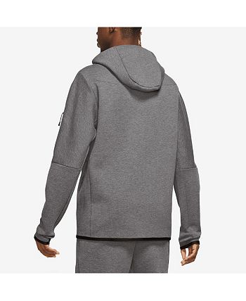 Nike Men's Black Liverpool Logo Tech Fleece Full-Zip Hoodie - Macy's