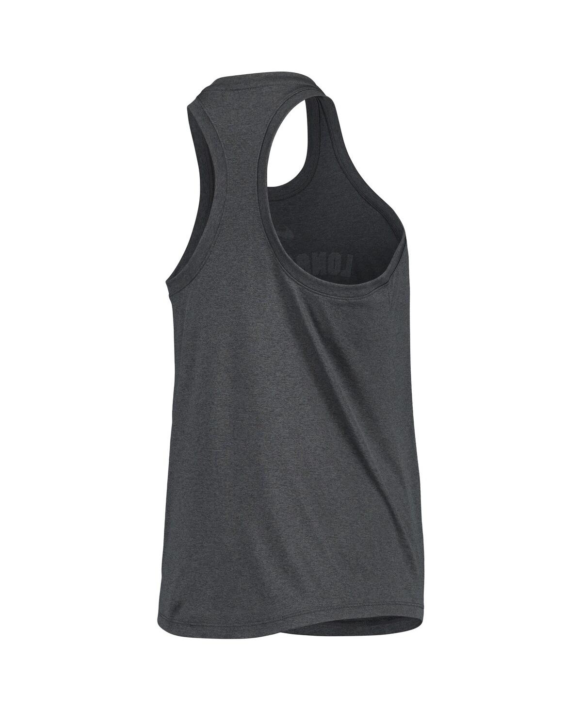 Shop Nike Women's  Anthracite Texas Longhorns Arch And Logo Classic Performance Tank Top