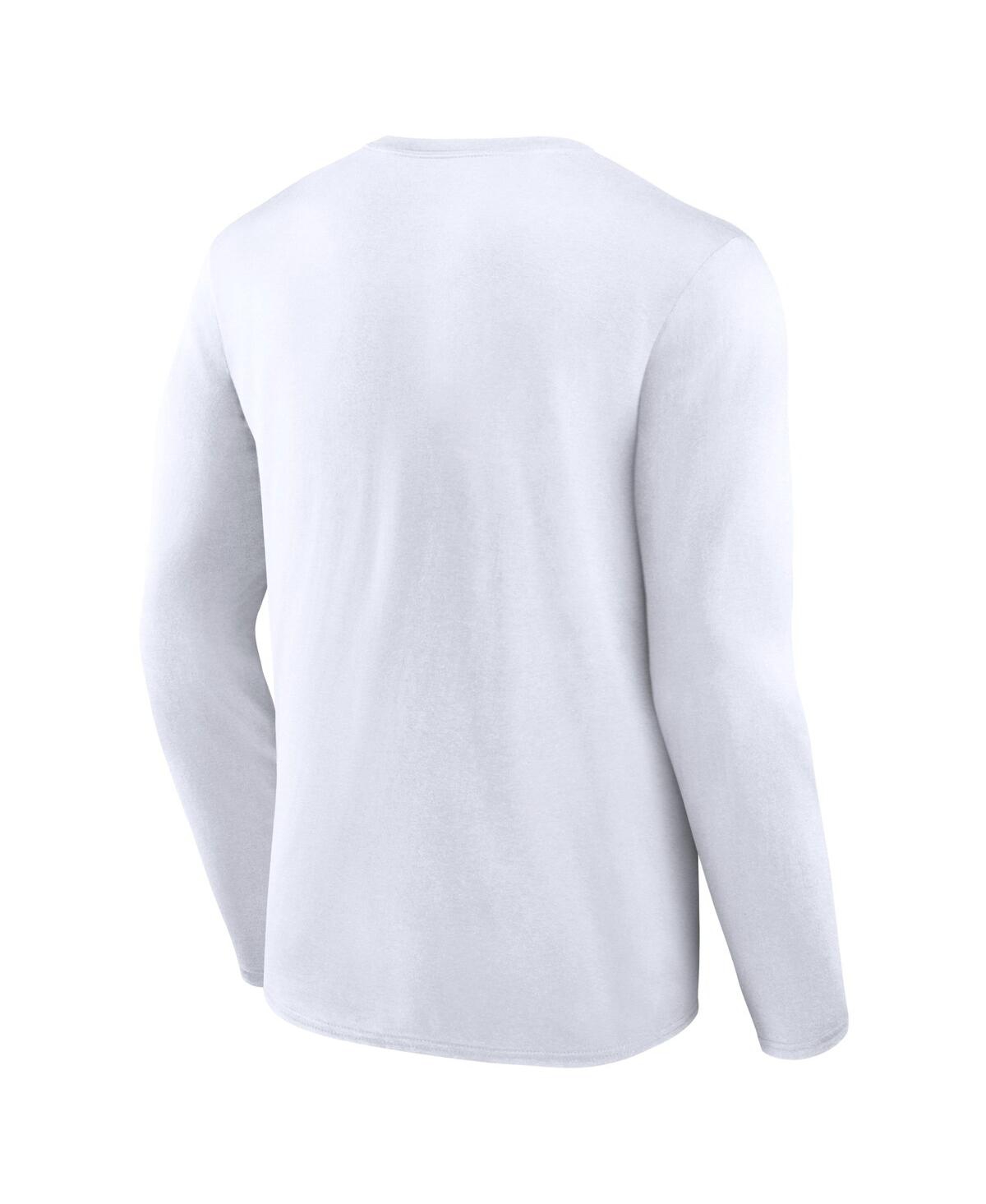 Shop Fanatics Men's  White New York Mets Pressbox Long Sleeve T-shirt
