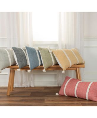 Modern Strip Lumbar Decorative Pillow, 14 x 26