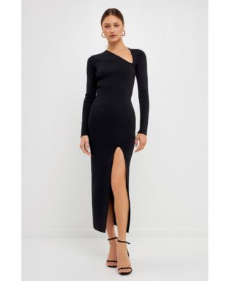 Women's Cut Out Long Sleeve Maxi Dress - Macy's