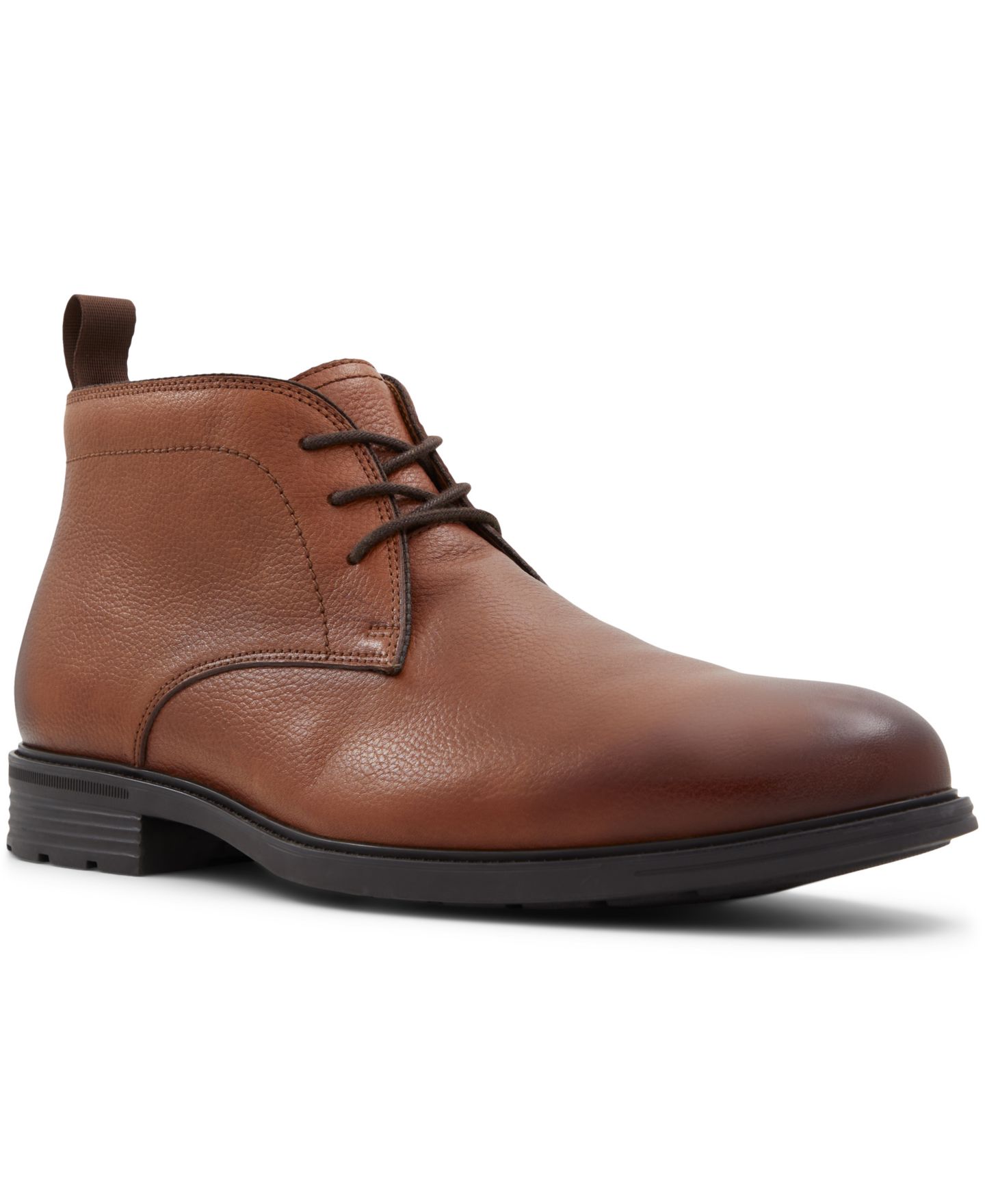 Мужские ботинки ALDO Charleroi Ankle Lace-Up, цвет: Коньячный — фото 1